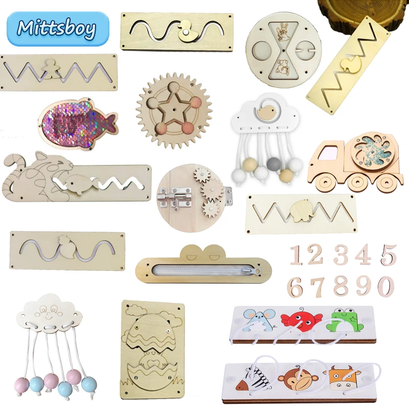 Kids Zipper Toys - DIY Papan Sibuk Mainan Pendidikan Montessori