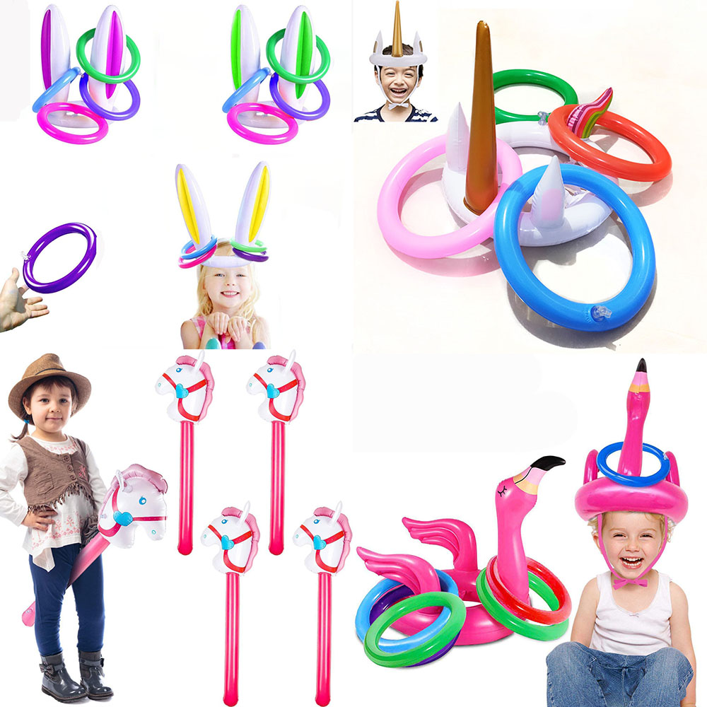 Kids Toys Horse - Tongkat kepala kuda tiup, balon kuda