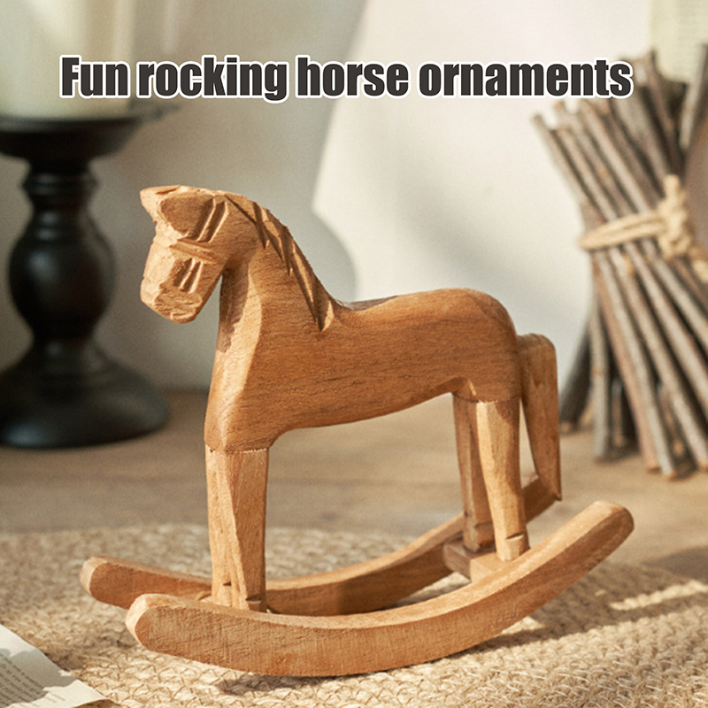 Kids Toys Horse - 1 Buah Patung Kuda Goyang Kerajinan