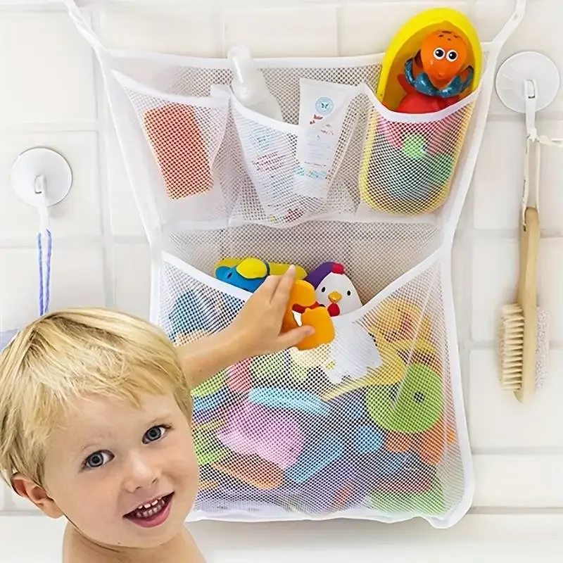 Kids Toys Basket - Keranjang Penyimpanan Mainan Mandi Bayi, Tas
