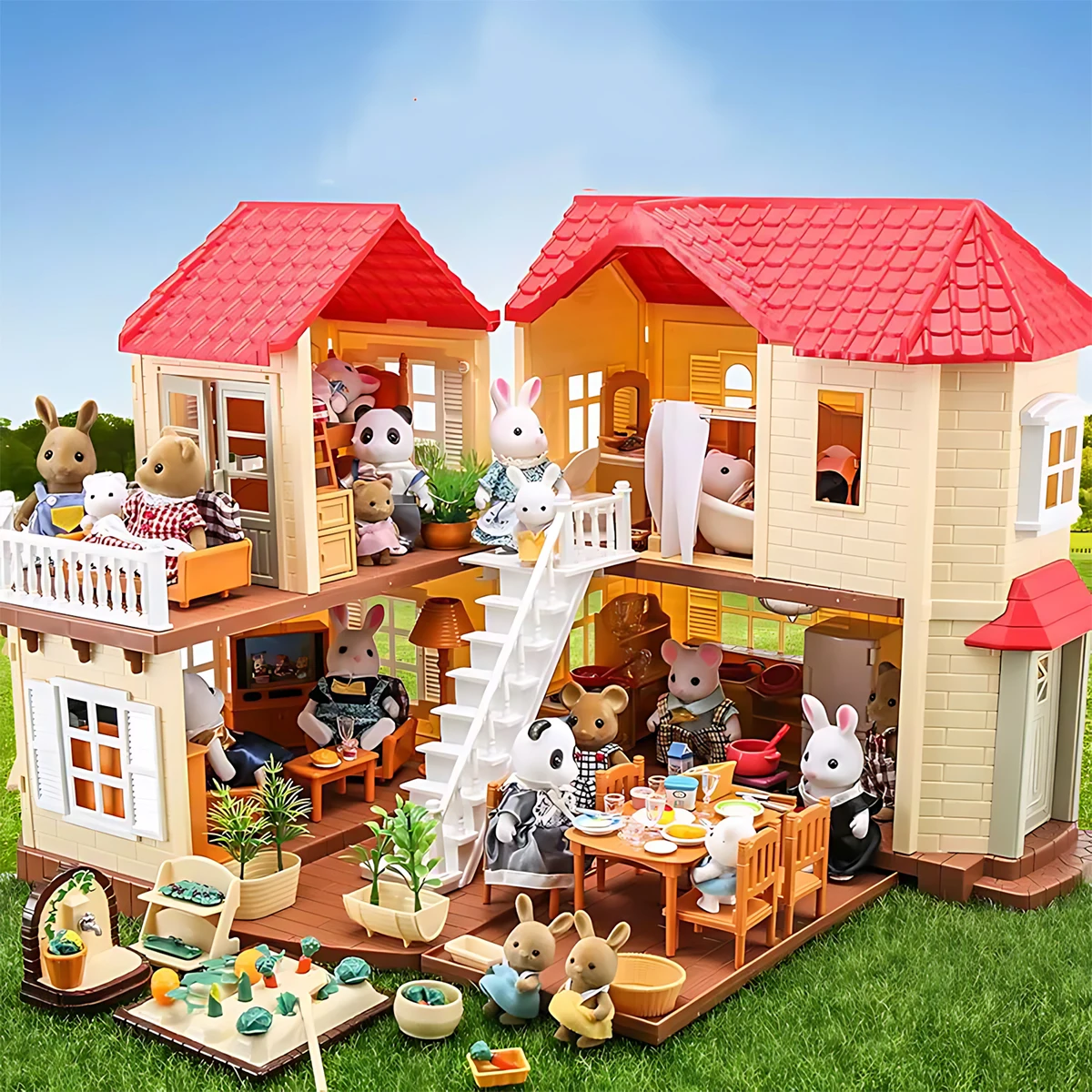 Dollhouse Furniture Set - Furnitur Miniatur 1:12 Rumah Boneka Dapur