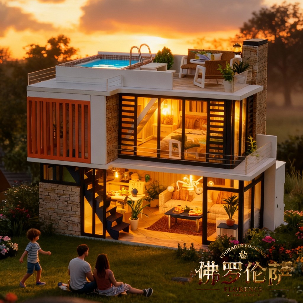 OUZEY Fiorentina Set Rumah Bon - Dollhouse Furniture Set ulasan dan harga