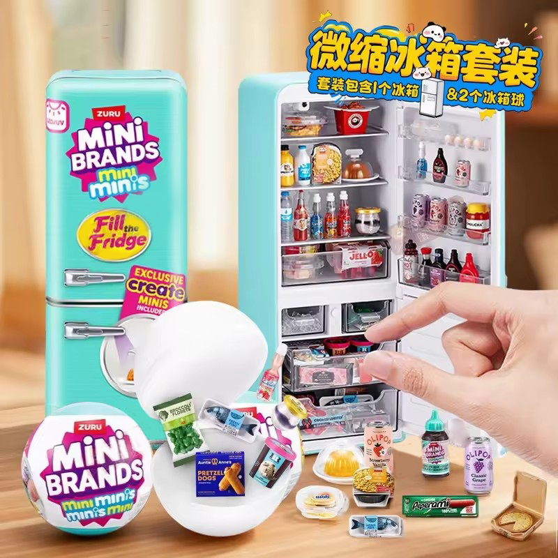Set Mainan Kulkas Mini LED Men - Play Kitchen Set ulasan dan harga