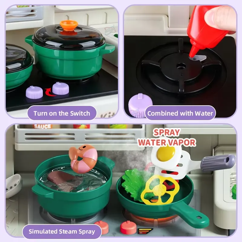 Set Dapur Mainan Anak 90cm den - Play Kitchen Set ulasan dan harga