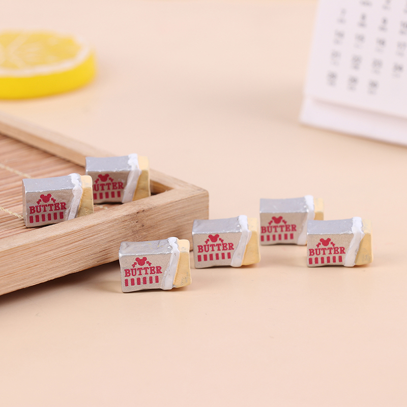 6 Buah Model Roti Mentega Mini - Dollhouse Furniture Set ulasan dan harga
