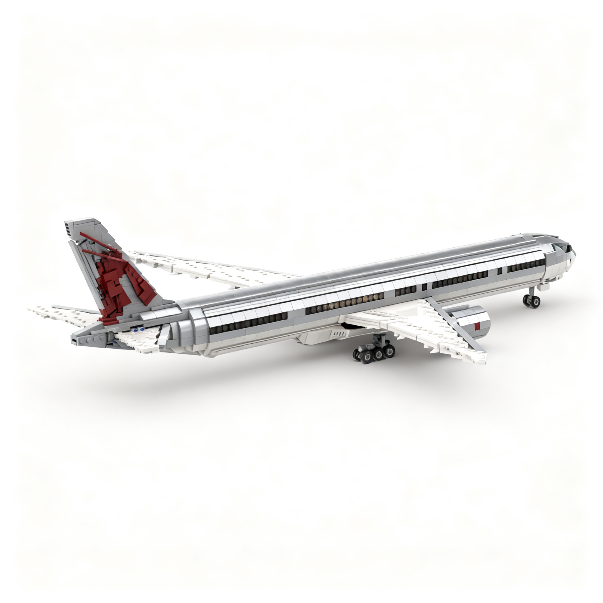 2171 Buah MOC Boeing 300ER Qat - Kids Toys Qatar ulasan dan harga