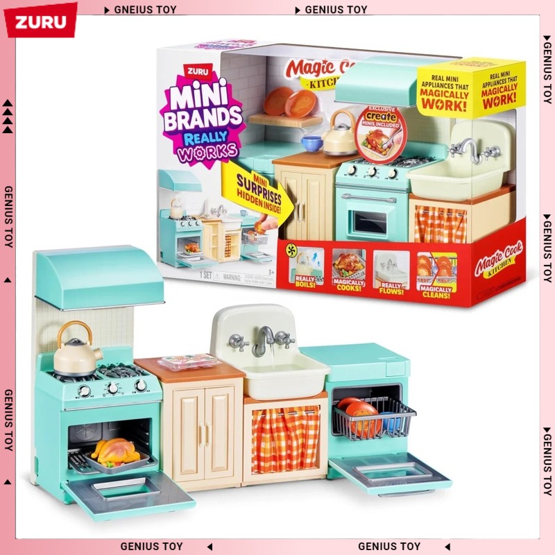 Zuru Mini Brands Magic Cook Ki - Play Kitchen Set ulasan dan harga