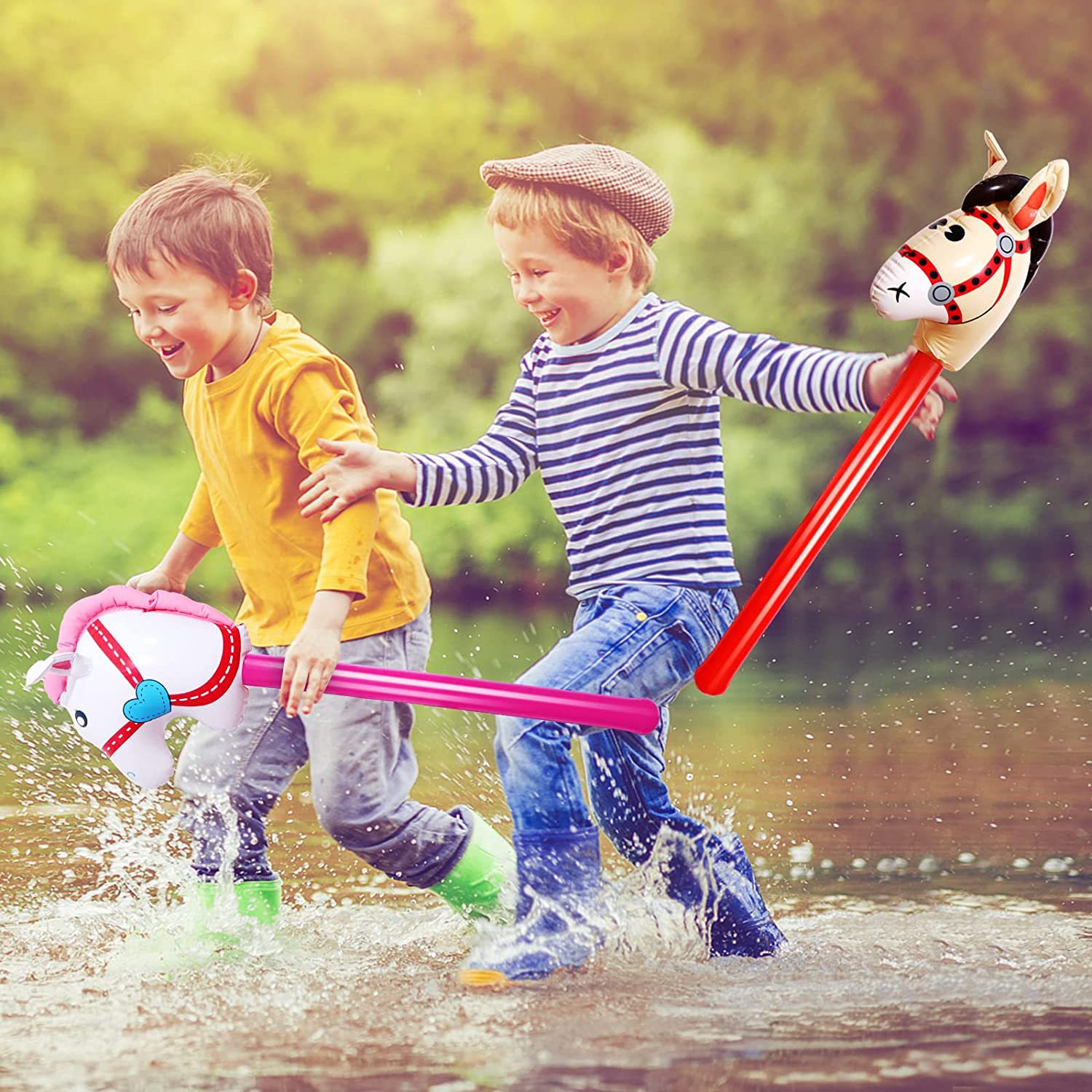 Tongkat kepala kuda tiup, balo - Kids Toys Horse ulasan dan harga
