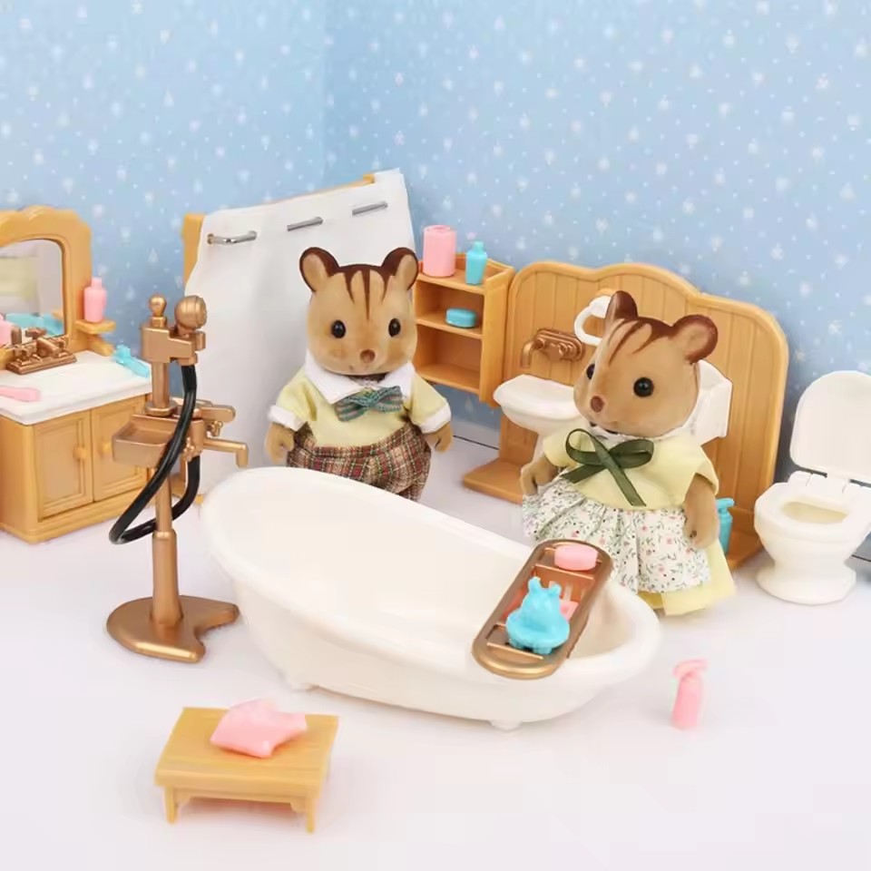 Set Furnitur Rumah Boneka Skal - Dollhouse Furniture Set ulasan dan harga