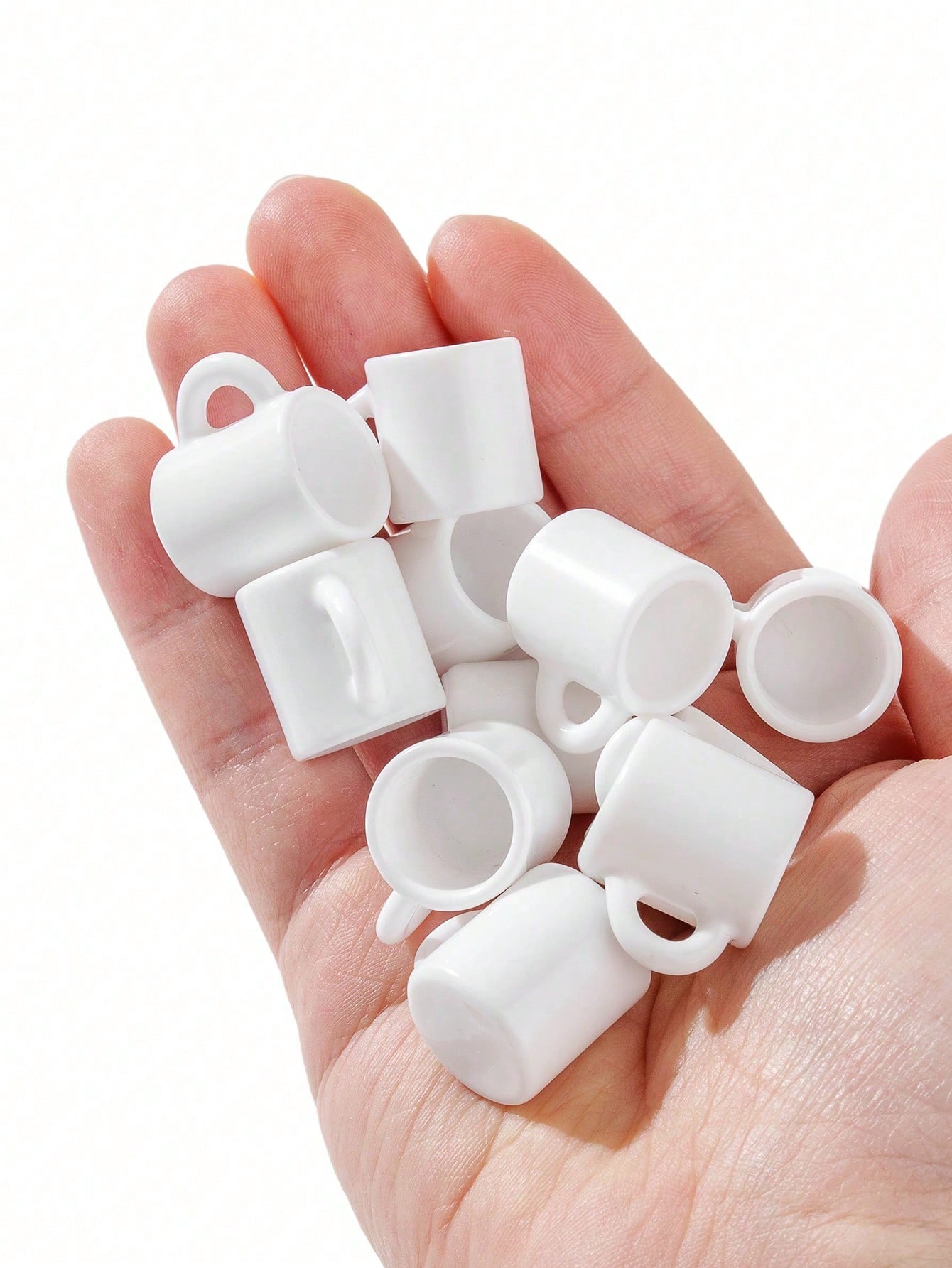 10 Buah Mug Putih Miniatur Rum - Dollhouse Furniture Set ulasan dan harga